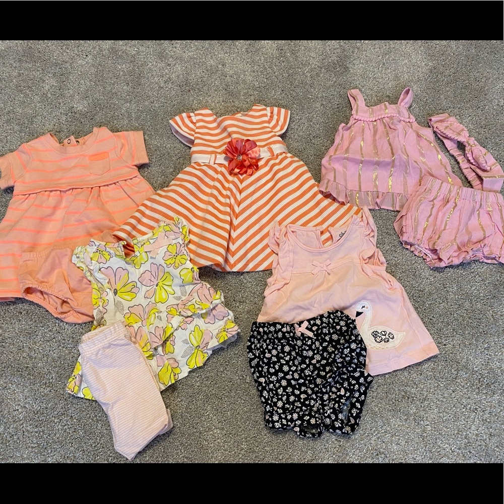 Adorable baby girl outfits size 0-3 months